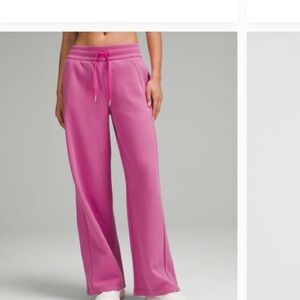 Lululemon Scuba Mid-Rise Wide-Leg Pant - Pink